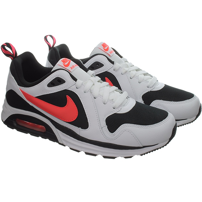 Nike AIR MAX TRAX LEATHER men's casual shoes trainers white black ...