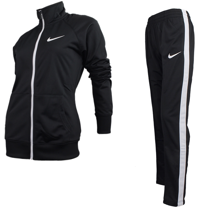 Nike RAGLAN WARM UP women's tracksuit black white pink NEW | eBay