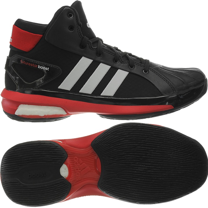 Adidas Futurestar Boost black red white Men's Basketball shoes boots NEW |  eBay