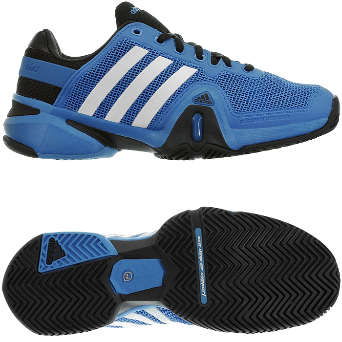 Adidas adipower Barricade 8 blue white Men's tennis shoes hard court NEW |  eBay