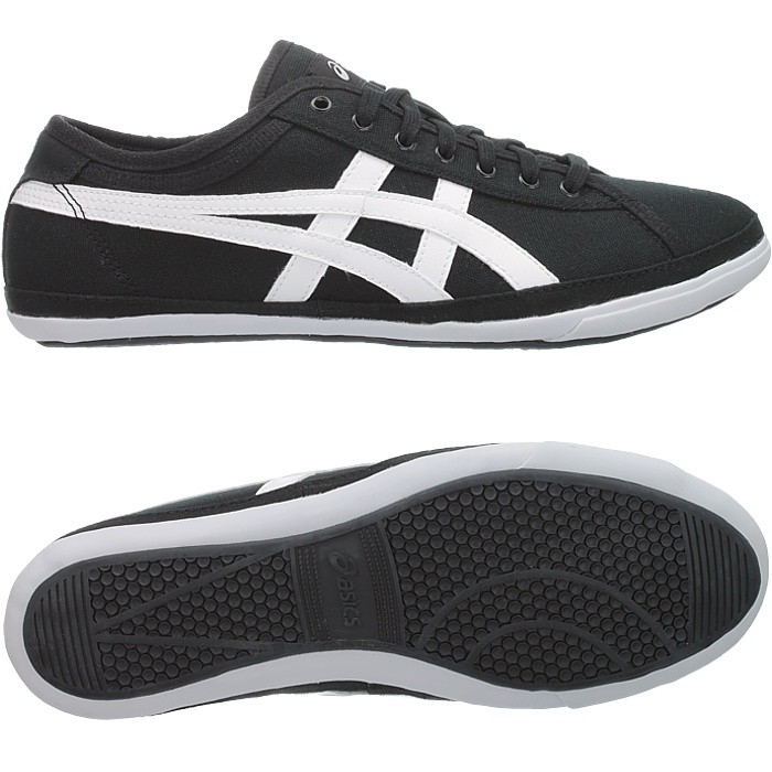 Asics Biku CV men's sneakers black/white athletic casual shoes NEW | eBay