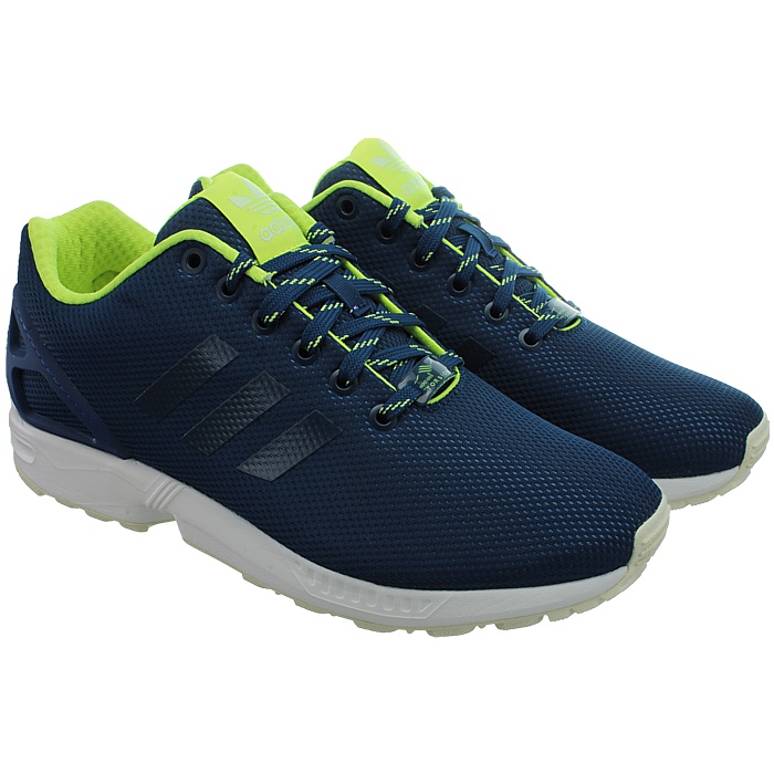 Adidas ZX Flux Herren Sneakers schwarz/grau/blau ...