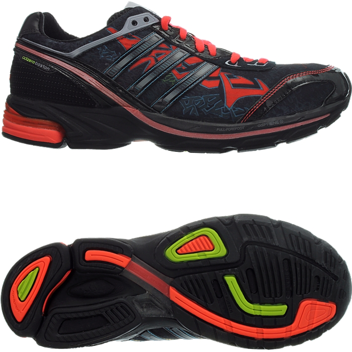 Adidas Adizero Boston 2 Graph men's running shoes black/red jogging  trainers NEW | eBay