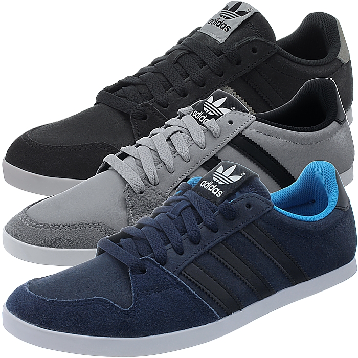 Adidas Adilago Low men's casual shoes black/gray/blue low-top sneakers  suede NEW | eBay