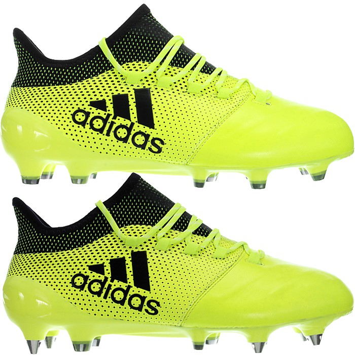 Adidas X17.1 LEATHER FG or SG Professional Soccer Boots shoes yellos Men's  NEW | eBay