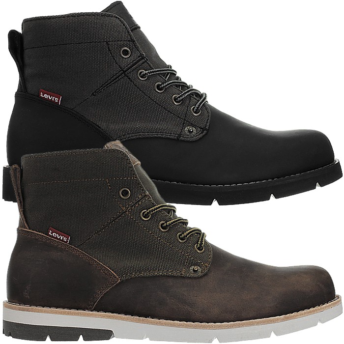 work boots black brown leather canvas 